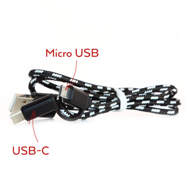 Câble micro USB et USB C